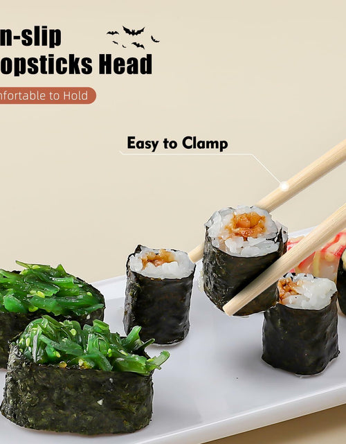 Load image into Gallery viewer, Halloween 50 Pairs 9.4in Bamboo Disposable Chopsticks Sleeved Party Gifts
