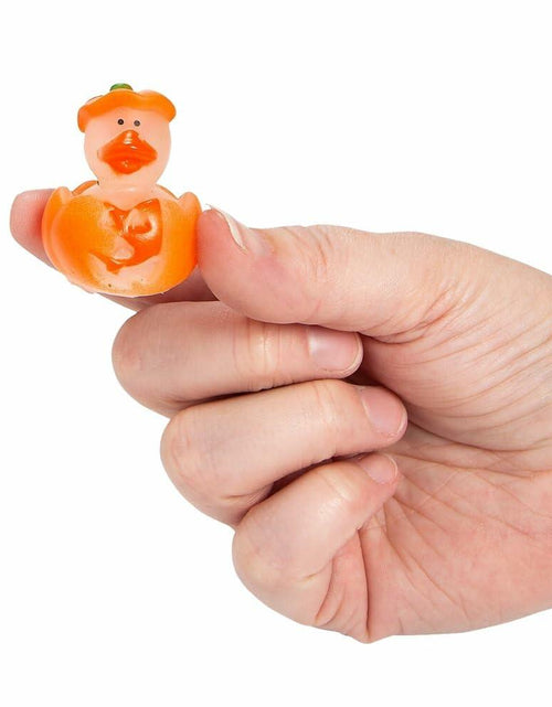 Load image into Gallery viewer, Fun Express Mini Glow-in-The-Dark Halloween Rubber Duckies 1" Pack of 12
