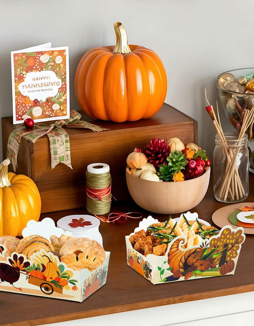 Load image into Gallery viewer, Thanksgiving Disposable Snack Bowls 24pcs Autumn Theme Party Supplies
