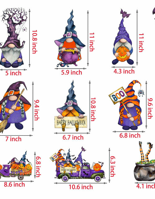 Load image into Gallery viewer, RUOKEXIN Halloween Window Stickers 101 Pcs Double-Sided Removable Decals
