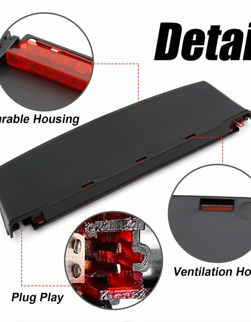Load image into Gallery viewer, EATAKWARD 8K5945097 Tail High Mount Brake Stop Light Black Red Housing
