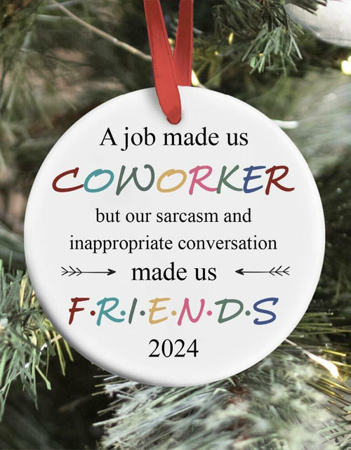 Load image into Gallery viewer, BEST Canvas Wall Art Funny Christmas Ornaments 2023 Gifts for Coworkers
