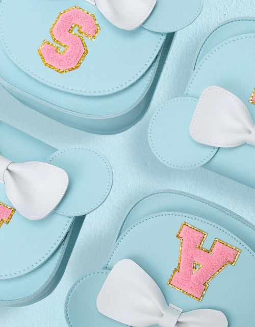 Load image into Gallery viewer, OYLOLA Toddler Girls Purse Initial Birthday Gift Blue X Ages 3-8

