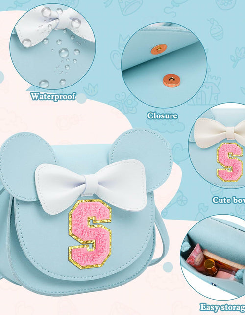 Load image into Gallery viewer, OYLOLA Toddler Girls Purse Initial Birthday Gift Blue X Ages 3-8
