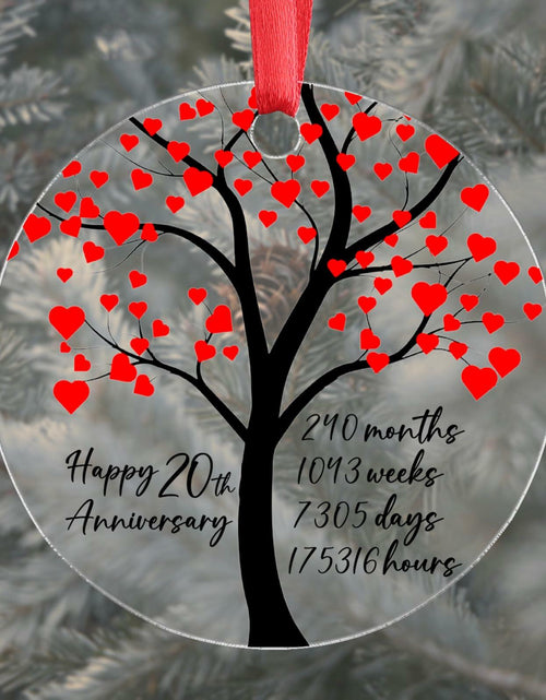 Load image into Gallery viewer, 60th Anniversary Acrylic Ornament for Him Her Couples Wedding Gift
