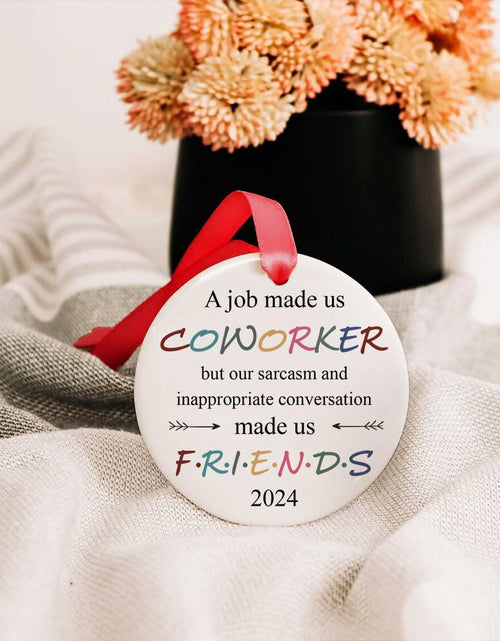Load image into Gallery viewer, BEST Canvas Wall Art Funny Christmas Ornaments 2023 Gifts for Coworkers
