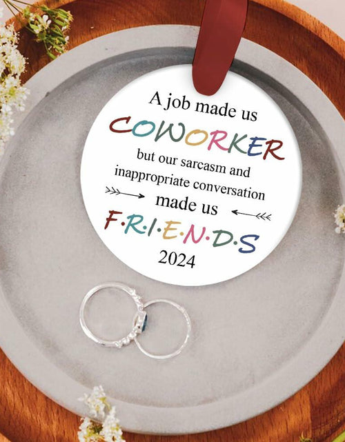 Load image into Gallery viewer, BEST Canvas Wall Art Funny Christmas Ornaments 2023 Gifts for Coworkers
