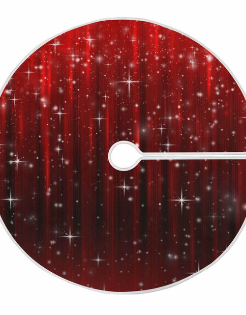 Load image into Gallery viewer, Christmas Tree Skirt 36" Red Snowflakes Burlap Xmas Holiday Indoor
