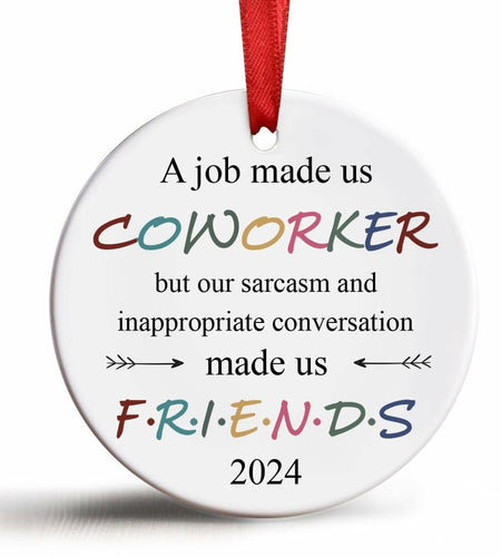 BEST Canvas Wall Art Funny Christmas Ornaments 2023 Gifts for Coworkers