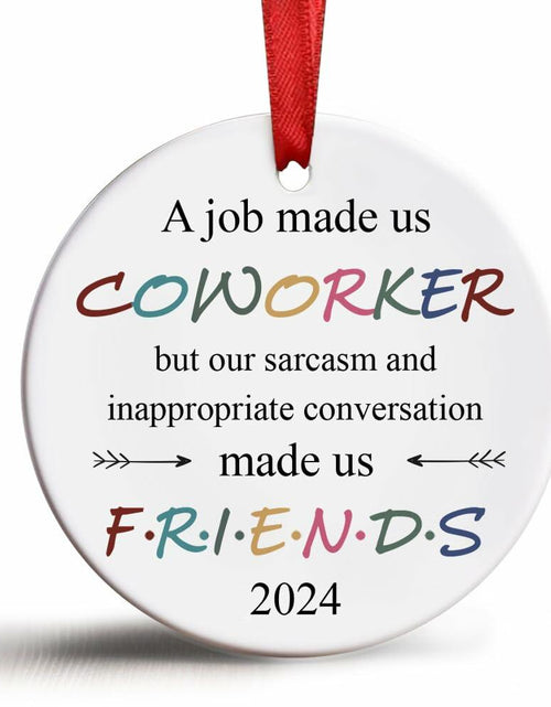 Load image into Gallery viewer, BEST Canvas Wall Art Funny Christmas Ornaments 2023 Gifts for Coworkers
