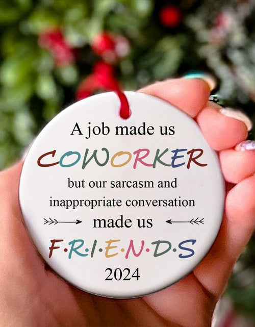 Load image into Gallery viewer, BEST Canvas Wall Art Funny Christmas Ornaments 2023 Gifts for Coworkers
