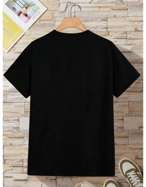 Load image into Gallery viewer, RoseSeek Boys Letter Graphic Crewneck Tee Black Red Size 11
