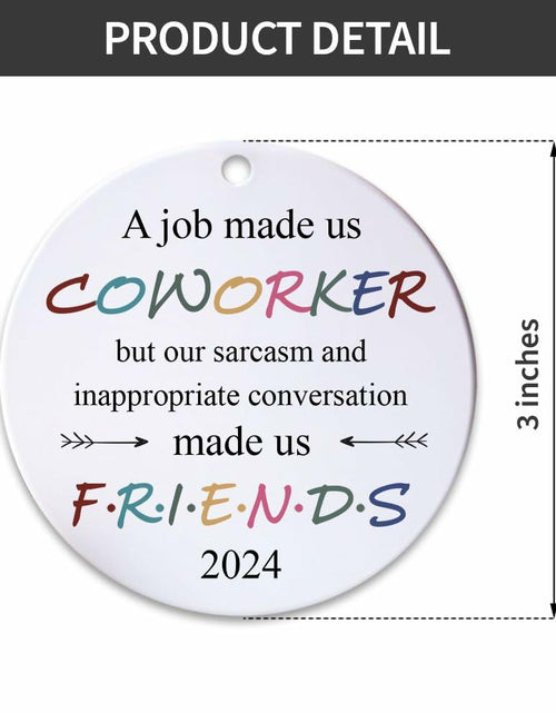 Load image into Gallery viewer, BEST Canvas Wall Art Funny Christmas Ornaments 2023 Gifts for Coworkers
