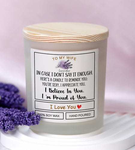 Romantic Candle Gift for Wife Valentine's Day Anniversary Birthday Gift