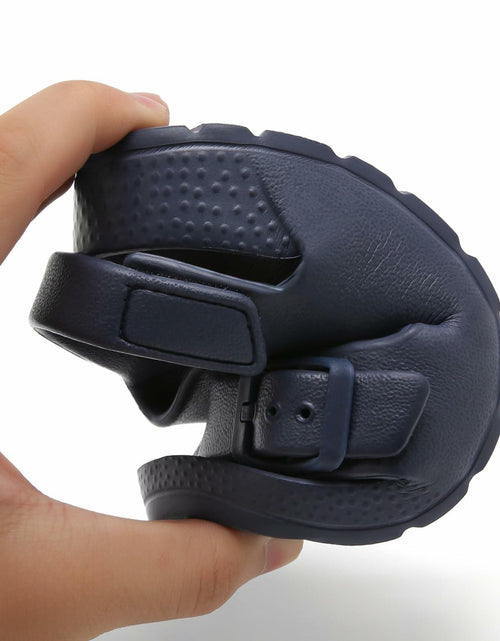 Load image into Gallery viewer, INMINPIN Toddler Boys Girls Buckle Sandals Adjustable Back Strap Navy Size 5

