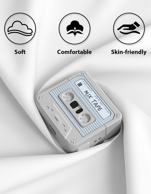 Load image into Gallery viewer, MOFREE AirPods 3 Case Cover Cassette Tape Design Soft Silicone Off-White
