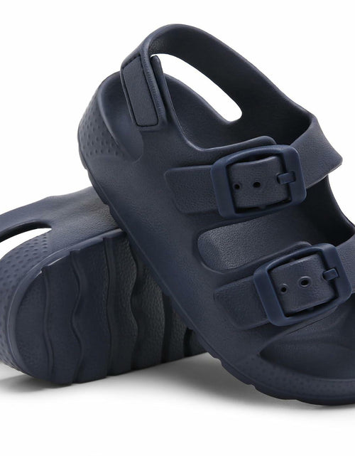 Load image into Gallery viewer, INMINPIN Toddler Boys Girls Buckle Sandals Adjustable Back Strap Navy Size 5
