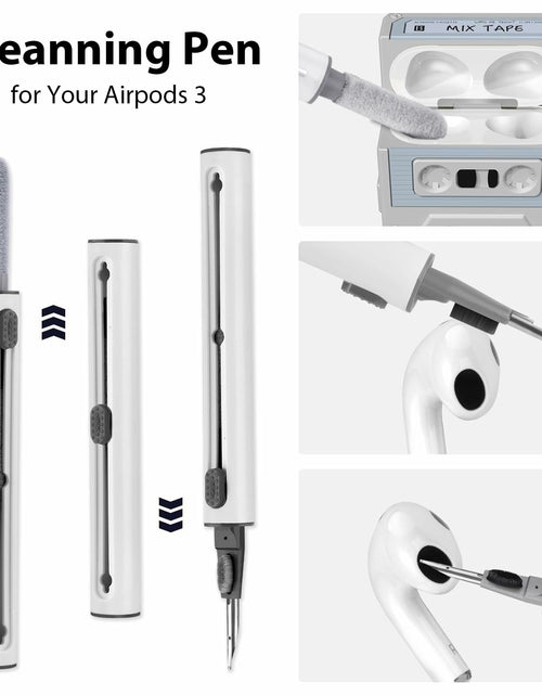 Load image into Gallery viewer, MOFREE AirPods 3 Case Cover Cassette Tape Design Soft Silicone Off-White
