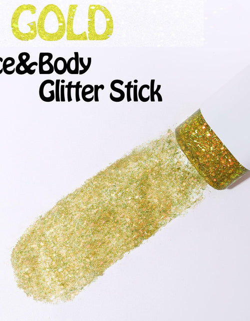 Load image into Gallery viewer, UCANBE Purple Body Glitter Stick Chunky Makeup for Face Hair Lips
