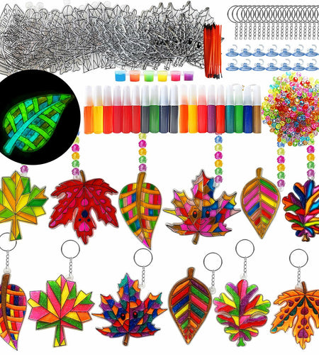 Ayhuhra Valentine Monster Suncatchers Craft DIY Kit 28 Sets