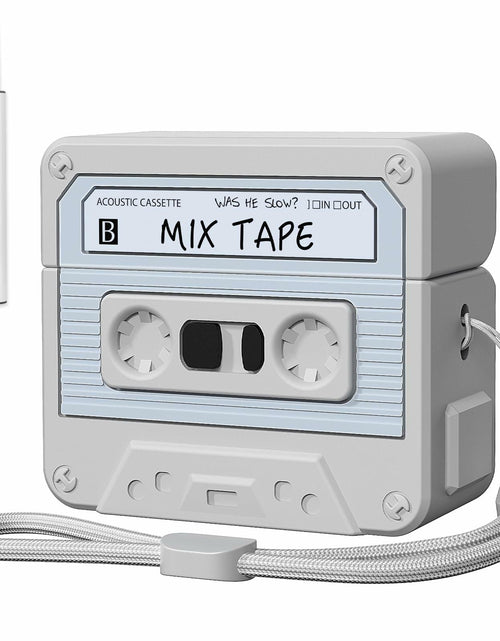 Load image into Gallery viewer, MOFREE AirPods 3 Case Cover Cassette Tape Design Soft Silicone Off-White

