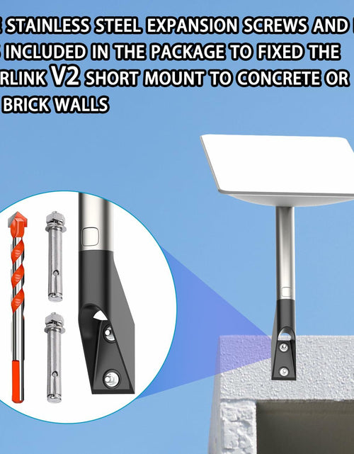 Load image into Gallery viewer, [Good] BUJ Starlink V2 Short Wall Mount for Starlink Gen 2 Satellite Kit
