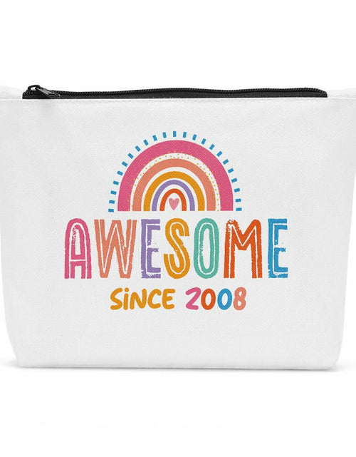 Load image into Gallery viewer, Sldpngo 17th Birthday Makeup Bag Cosmetic Pouch Girls Pink
