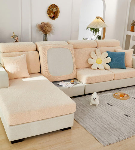Universal Sofa Cover Stretch Slipcover Anti-Slip L Shape Large Grey