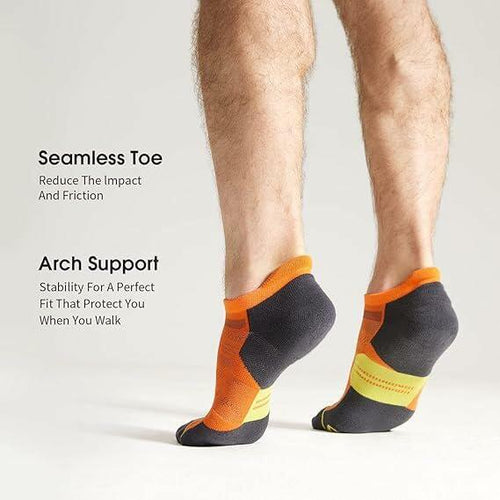 Load image into Gallery viewer, NTCARE Men's Ankle Running Socks Cushioned Low Cut White 6 Pack Size M
