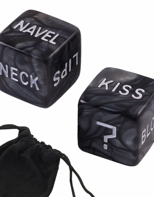 Load image into Gallery viewer, Romantic Naughty Dice Set Couples Game 36 Ways Black Anniversary Valentine
