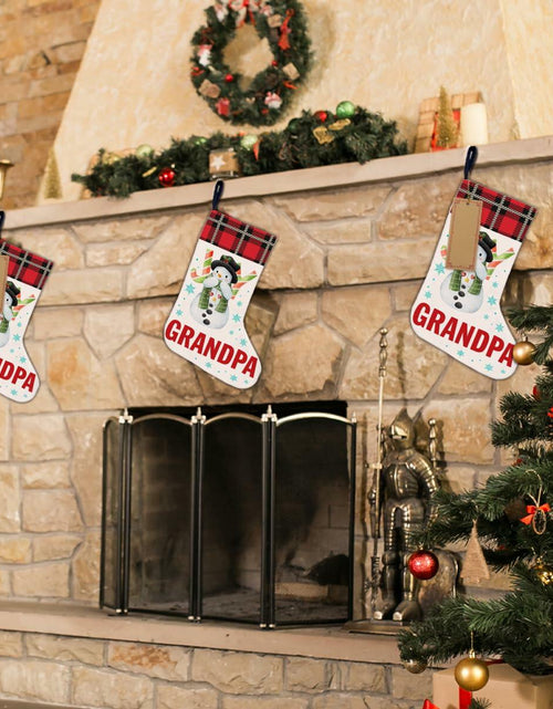 Load image into Gallery viewer, Best Cat Dad Ever Christmas Stocking Xmas Decoration 18x12 Inch
