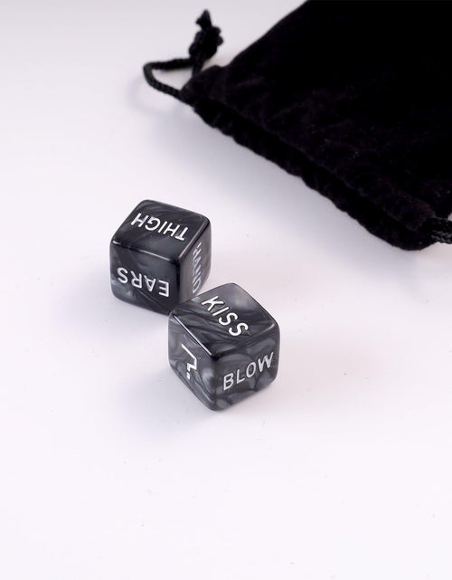 Load image into Gallery viewer, Romantic Naughty Dice Set Couples Game 36 Ways Black Anniversary Valentine
