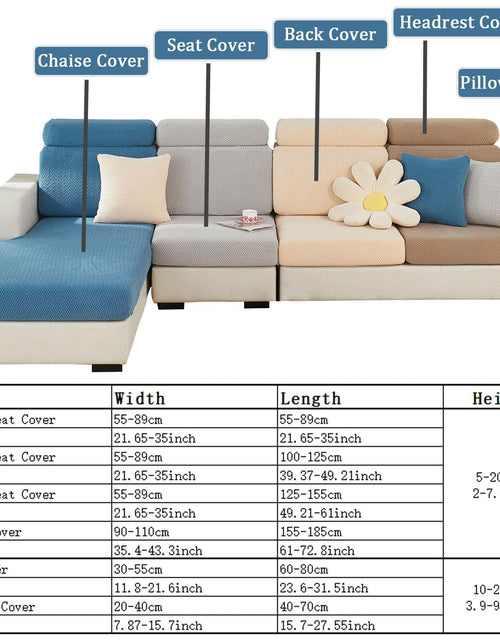 Load image into Gallery viewer, Universal Sofa Cover Stretch Slipcover Anti-Slip L Shape Large Grey
