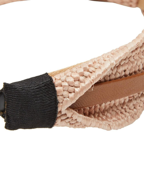 Load image into Gallery viewer, Glamlily Woven Knotted Headbands with Faux Leather Accents 4 Pack Multi
