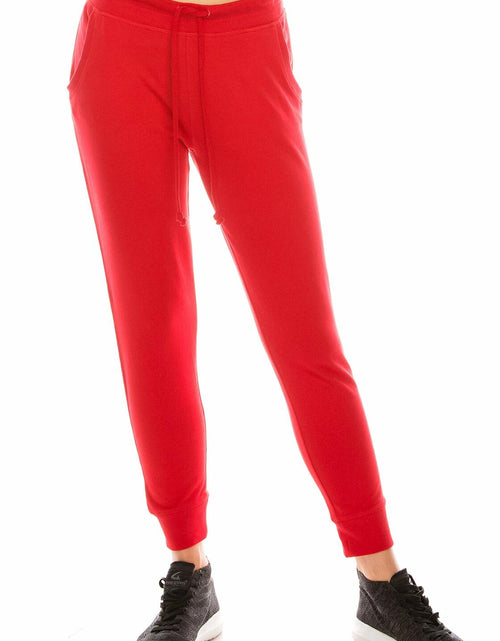 Load image into Gallery viewer, Women's Casual Jogger Pants Sweatpants Elastic Waist Red Size M
