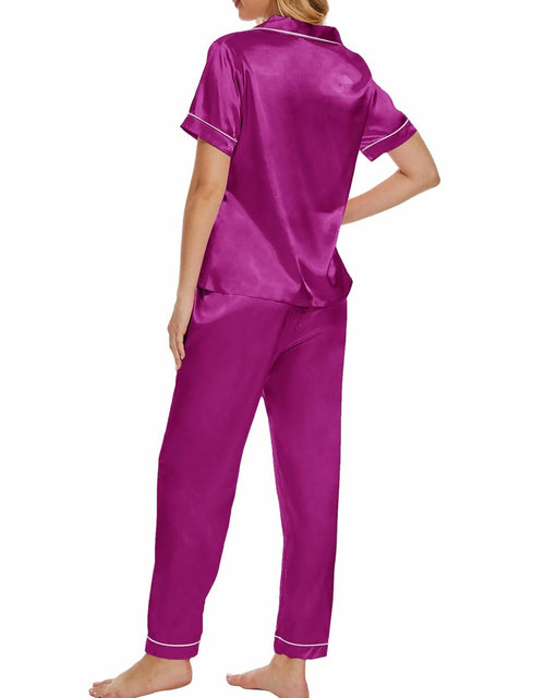 Load image into Gallery viewer, VENTELAN Women's Pajama Set Super-Soft Short &amp; Long Sleeve Pants Size 2XL
