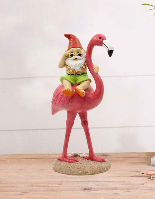 Load image into Gallery viewer, Goodeco Gnome and Flamingo Garden Statue - 6 * 11 Inch (Lady)
