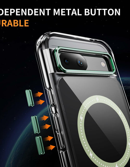 Load image into Gallery viewer, Coccoee Google Pixel 8A Case Magnetic Slim Shockproof Light Green Cover

