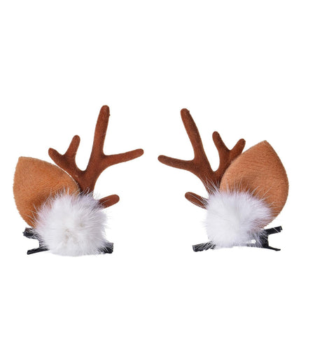 Christmas Reindeer Antlers Headband Pine Cone Hair Accessories Festive