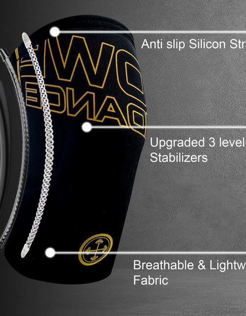 Load image into Gallery viewer, POWER GUIDANCE Fitness Knee Wraps 5mm Thickness 2 Pack Size M
