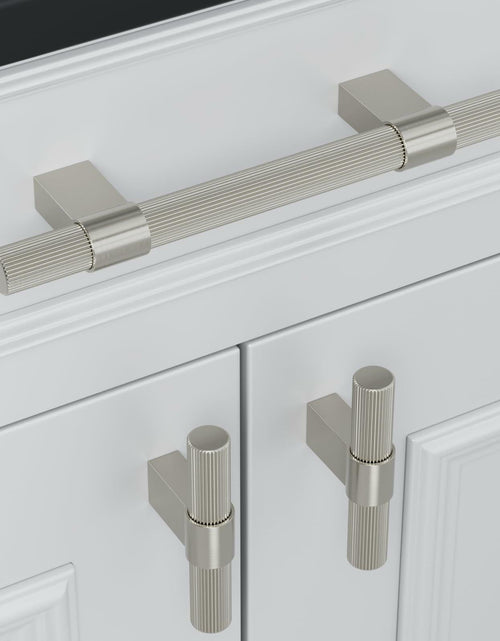 Load image into Gallery viewer, homdiy Brushed Nickel Cabinet Handles 76mm 15 Pack Silver Hardware Pulls
