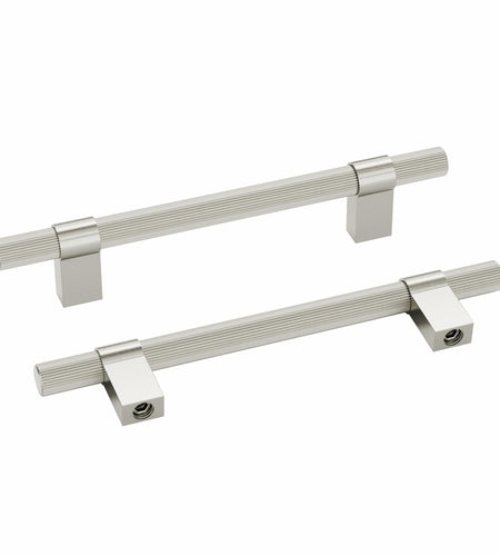 homdiy Brushed Nickel Cabinet Handles 76mm 15 Pack Silver Hardware Pulls