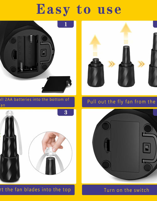 Load image into Gallery viewer, zenhealth Fly Fan Portable Battery Powered 4 Pack for Table Desk Camping
