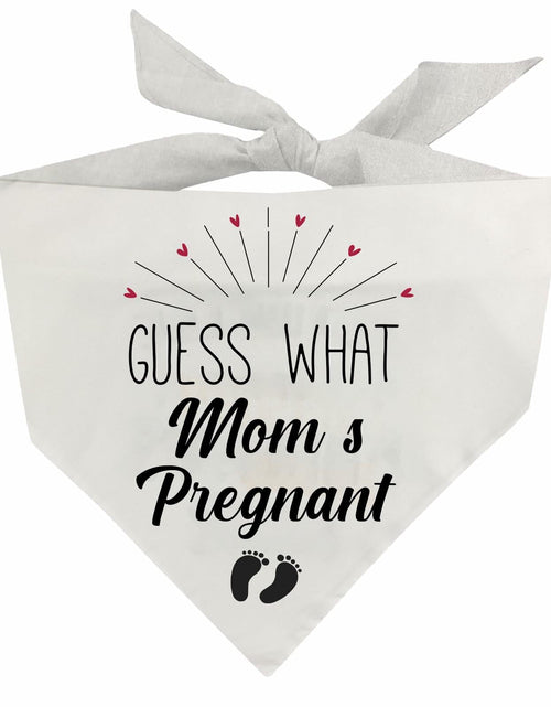 Load image into Gallery viewer, Guess Pregnancy Announcement Dog Bandana Christmas Pet Accessory

