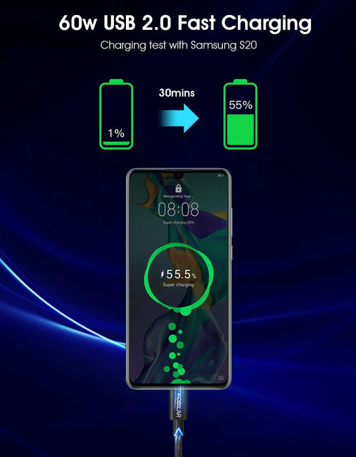 Load image into Gallery viewer, Kobilar USB C to USB C Cable 60W Fast Charging 3 Pack Multi-Length
