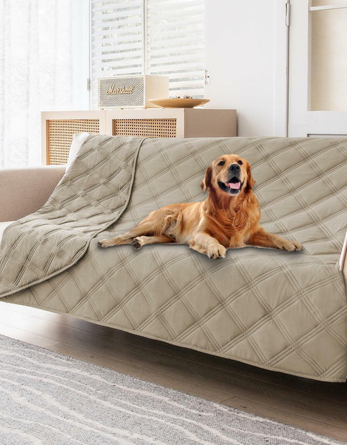 Load image into Gallery viewer, Waterproof Reversible Dog Blanket Leakproof 30x70 Brown Khaki Size 30x70
