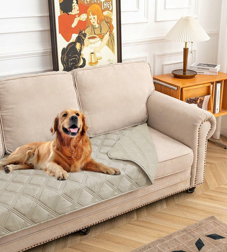 Waterproof Reversible Dog Blanket Leakproof 30x70 Brown Khaki Size 30x70