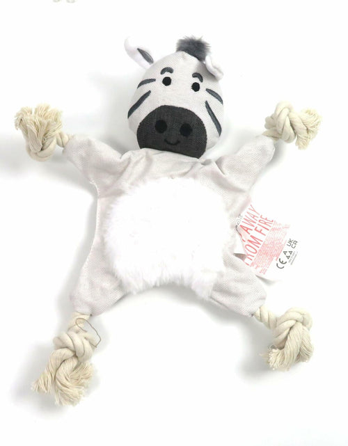 Load image into Gallery viewer, Their World Durable Interactive Dog Rope Toy Zebra Koala Bear
