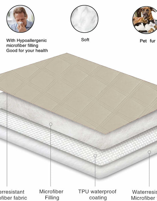 Load image into Gallery viewer, Waterproof Reversible Dog Blanket Leakproof 30x70 Brown Khaki Size 30x70
