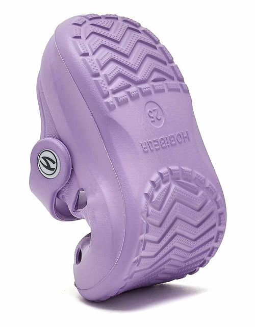 Load image into Gallery viewer, WOUEOI Toddler Garden Shoes Cartoon Slides Sandals Clogs Light Purple Size 8
